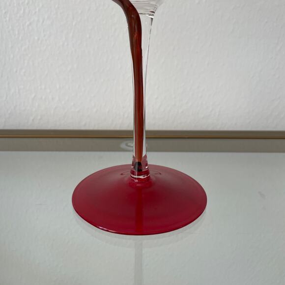 Neiman Marcus Hand-Painted Reindeer Christmas Wine Glasses Set of 4 New - Picture 14 of 16